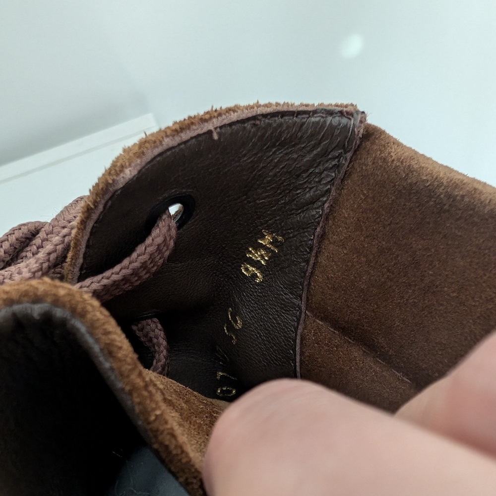 Stuart Weitzman Cyler Color Block Lace Up Booties - image 5